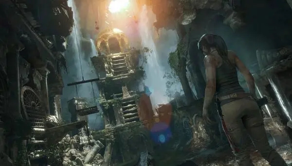 古墓丽影瀑布怎么过