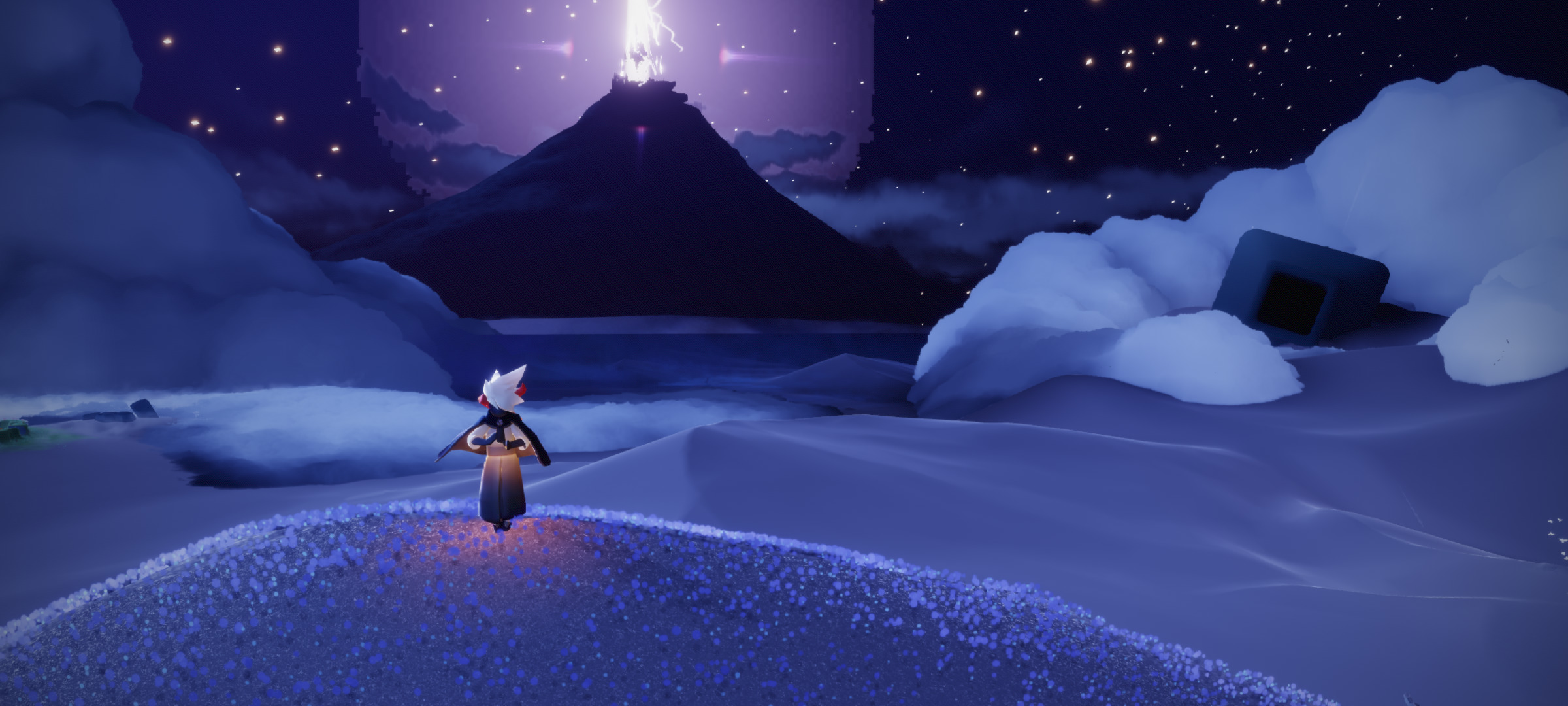 光遇晨岛洞口怎么飞上去