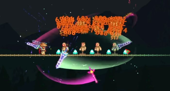 泰拉瑞亚天顶剑怎么打伤害最高 泰拉瑞亚天顶剑怎么打伤害最高