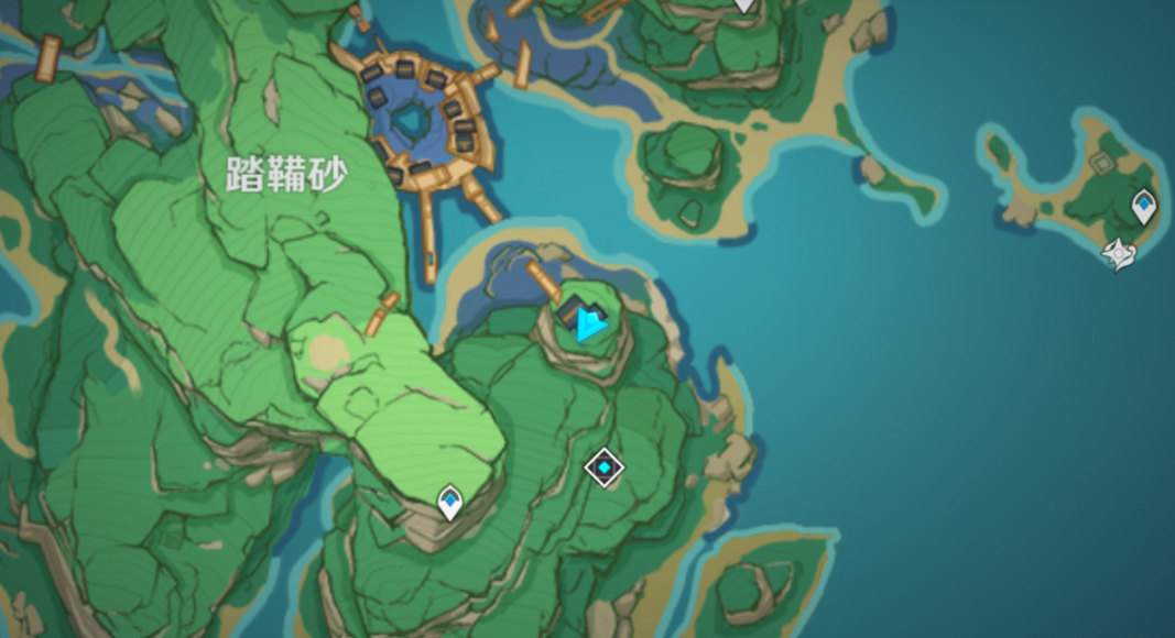 原神踏砂山顶神瞳怎么拿