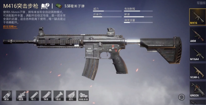 和平精英好的枪有哪些