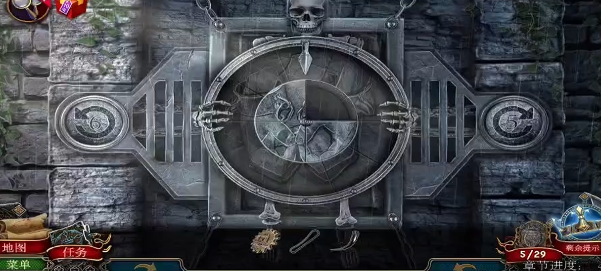 密室逃脱16骷髅转盘怎么过