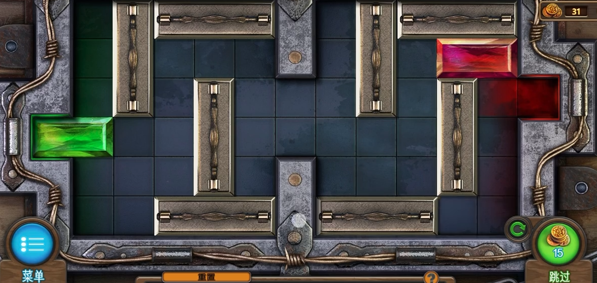 密室逃脱10相邻嵌片怎么转解锁