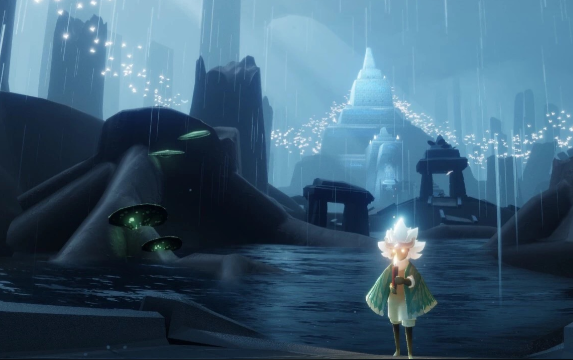 光遇怎么去晨岛海面上的雨林大门