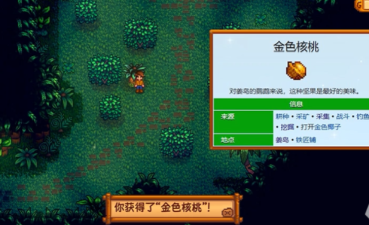 星露谷物语金核桃有什么用 星露谷物语金核桃有什么用