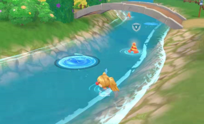 摩尔庄园怎么在牧场冲浪