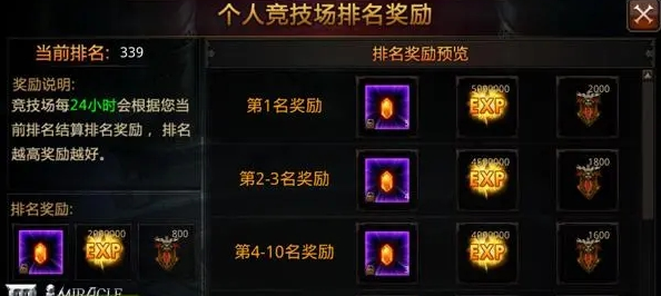 全民奇迹竞技场在哪里 全民奇迹竞技场在哪里