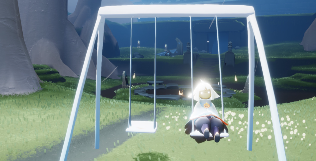 光遇怎么将将秋千收回来