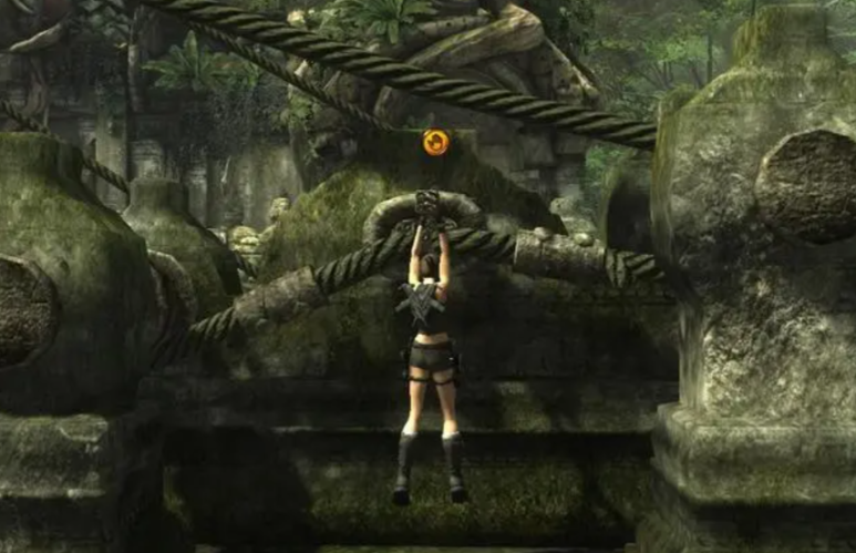 古墓丽影崛起怎么跳到那个横梁