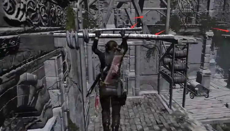 古墓丽影崛起怎么跳到那个横梁