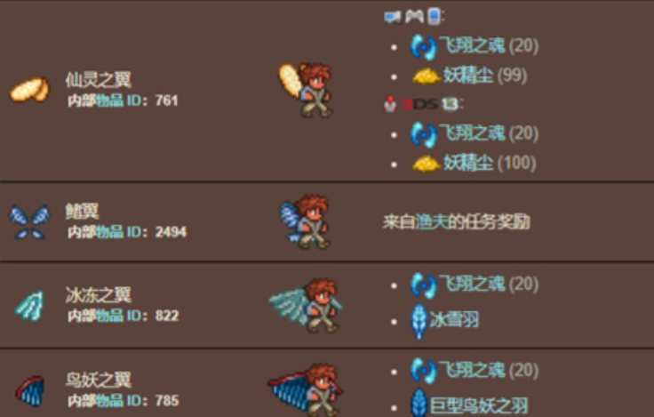 泰拉瑞亚雏翼怎么飞