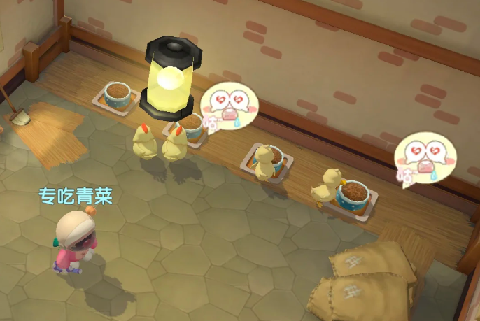 摩尔庄园鸡饥肠辘辘怎么让他去吃