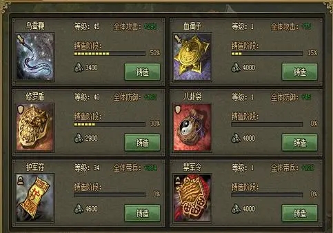 攻城掠地许褚带什么装备好 攻城掠地许褚带什么装备好