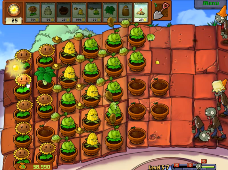 植物大战僵尸5-7怎么过