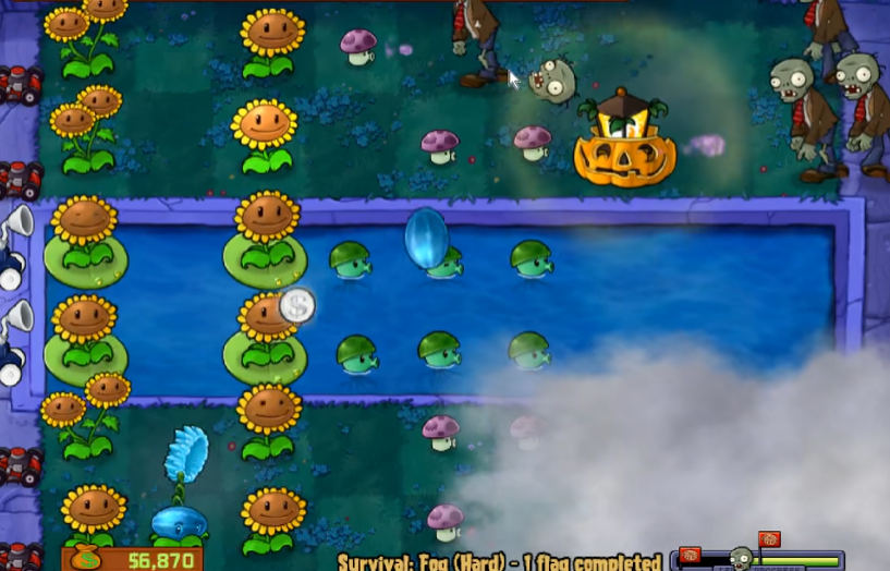 植物大战僵尸浓雾关卡怎么过